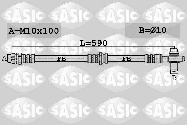 Sasic 6606254 - Bremžu šļūtene autodraugiem.lv