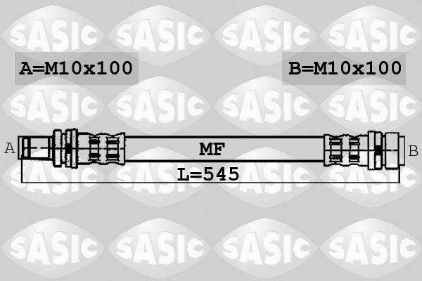 Sasic 6606201 - Bremžu šļūtene autodraugiem.lv