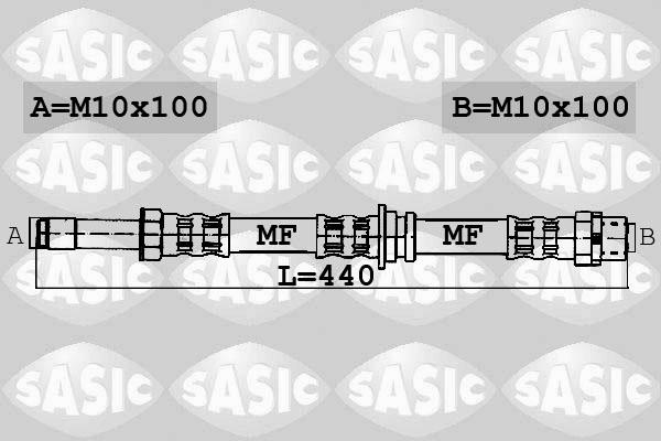 Sasic 6606208 - Bremžu šļūtene autodraugiem.lv