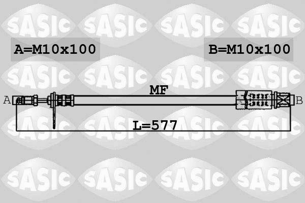 Sasic 6600005 - Bremžu šļūtene autodraugiem.lv