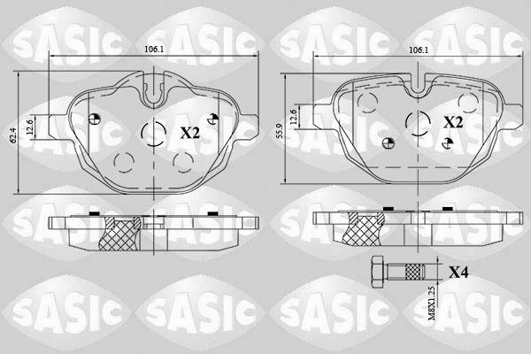 Sasic 6216174 - Bremžu uzliku kompl., Disku bremzes autodraugiem.lv