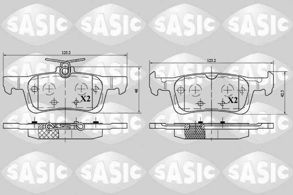 Sasic 6210052 - Bremžu uzliku kompl., Disku bremzes autodraugiem.lv