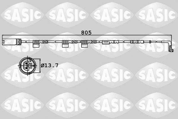 Sasic 6236014 - Indikators, Bremžu uzliku nodilums autodraugiem.lv