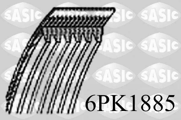 Sasic 6PK1885 - Ķīļrievu siksna autodraugiem.lv