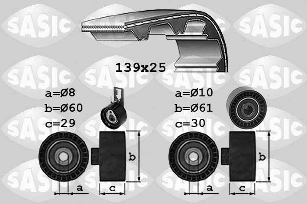 Sasic 1750042 - Zobsiksnas komplekts autodraugiem.lv