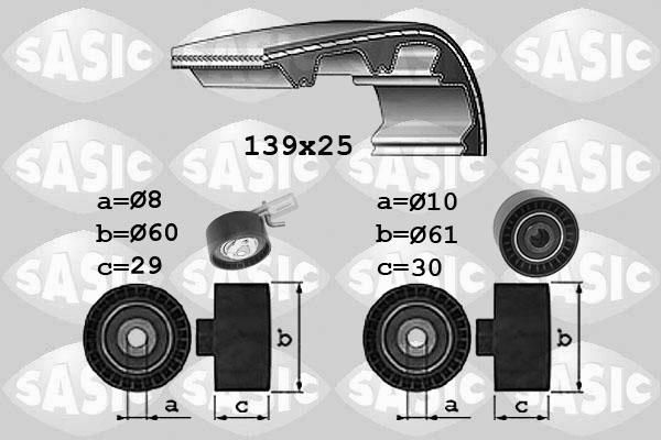 Sasic 1750038 - Zobsiksnas komplekts autodraugiem.lv