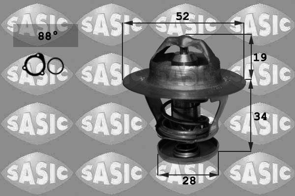 Sasic 3306143 - Termostats, Dzesēšanas šķidrums autodraugiem.lv