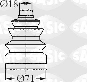 Sasic 2003418 - Putekļusargs, Piedziņas vārpsta autodraugiem.lv