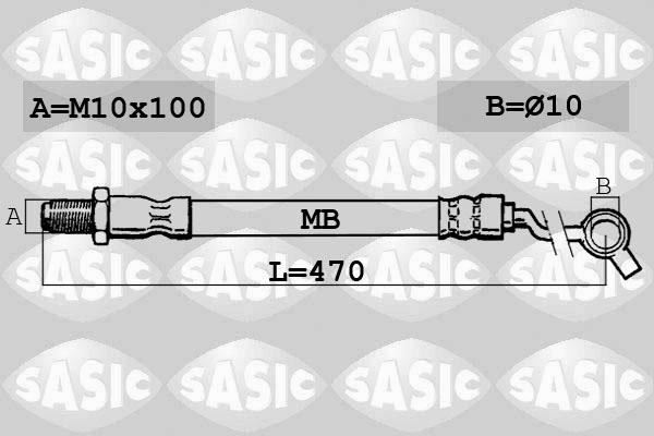 Sasic SBH6317 - Bremžu šļūtene autodraugiem.lv