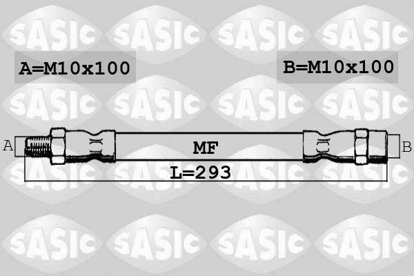 Sasic SBH6381 - Bremžu šļūtene autodraugiem.lv