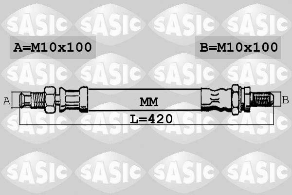 Sasic SBH6331 - Bremžu šļūtene autodraugiem.lv