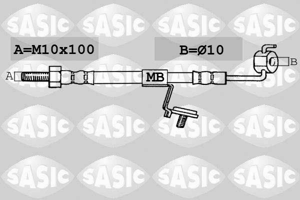 Sasic SBH6329 - Bremžu šļūtene autodraugiem.lv