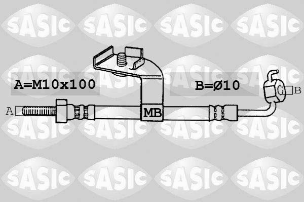 Sasic SBH6328 - Bremžu šļūtene autodraugiem.lv