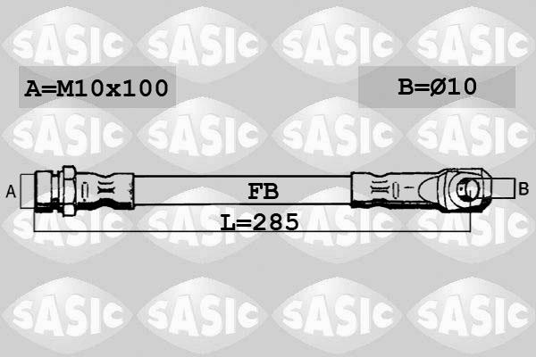 Sasic SBH6372 - Bremžu šļūtene autodraugiem.lv