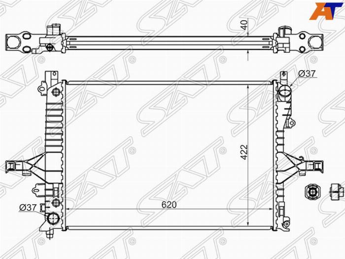 SAT SGVL0003 - Radiators, Motora dzesēšanas sistēma autodraugiem.lv