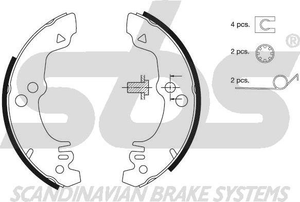 SBS 18512725282 - Bremžu loku komplekts autodraugiem.lv