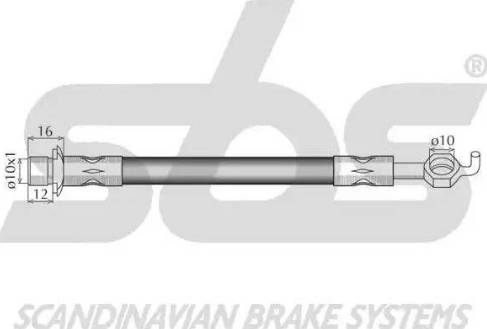 SBS 1330.8545148 - Bremžu šļūtene autodraugiem.lv