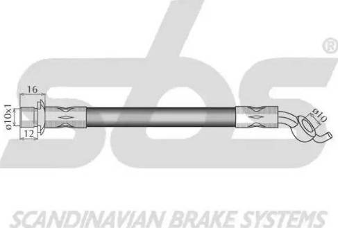 SBS 13308545184 - Bremžu šļūtene autodraugiem.lv