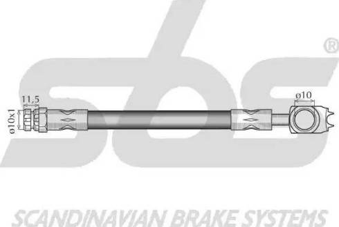 SBS 1330.8547102 - Bremžu šļūtene autodraugiem.lv