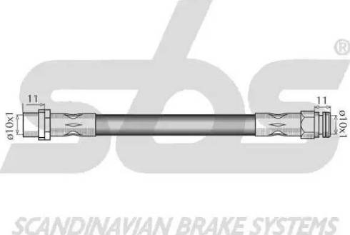 SBS 1330.8547118 - Bremžu šļūtene autodraugiem.lv