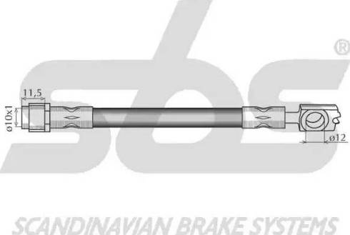 SBS 13308547129 - Bremžu šļūtene autodraugiem.lv