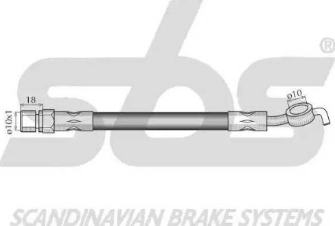 SBS 1330.855021 - Bremžu šļūtene autodraugiem.lv