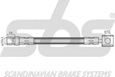 SBS 1330853650 - Bremžu šļūtene autodraugiem.lv