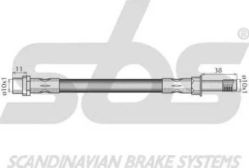 SBS 1330.853350 - Bremžu šļūtene autodraugiem.lv