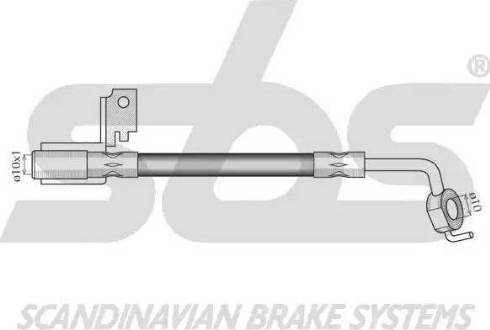 SBS 13308525107 - Bremžu šļūtene autodraugiem.lv