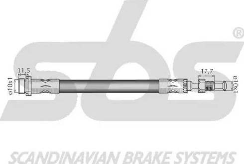 SBS 13308525136 - Bremžu šļūtene autodraugiem.lv
