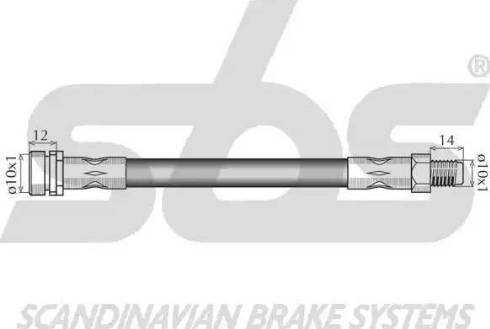 SBS 1330.8525133 - Bremžu šļūtene autodraugiem.lv