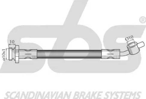 SBS 1330.8522109 - Bremžu šļūtene autodraugiem.lv