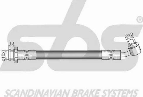 SBS 13308522104 - Bremžu šļūtene autodraugiem.lv
