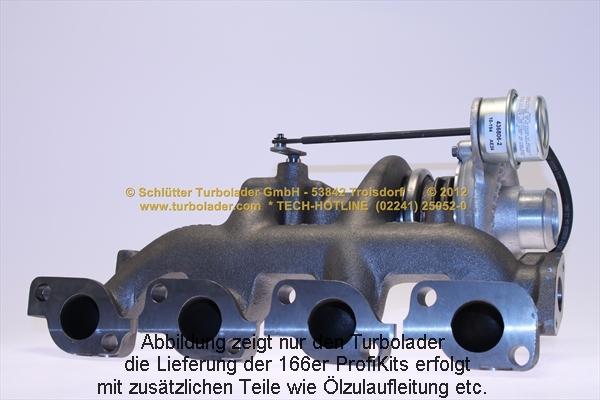 Schlütter Turbolader 166-05111 - Kompresors, Turbopūte autodraugiem.lv