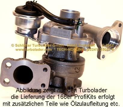 Schlütter Turbolader 166-07040 - Kompresors, Turbopūte autodraugiem.lv