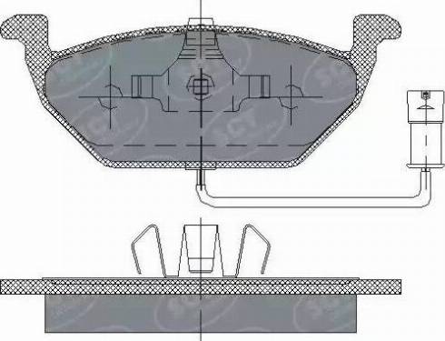 SCT-MANNOL SP 136 PR - Bremžu uzliku kompl., Disku bremzes autodraugiem.lv