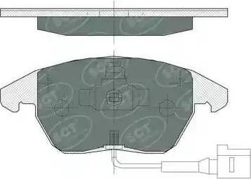 SCT-MANNOL SP 367 PR - Bremžu uzliku kompl., Disku bremzes autodraugiem.lv