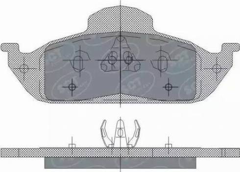 SCT-MANNOL SP 244 PR - Bremžu uzliku kompl., Disku bremzes autodraugiem.lv