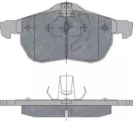 SCT-MANNOL SP 243 PR - Bremžu uzliku kompl., Disku bremzes autodraugiem.lv