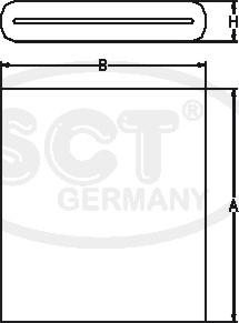 SCT-MANNOL SB 649 - Gaisa filtrs autodraugiem.lv