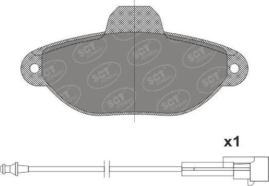 SCT-MANNOL SP 662 PR - Bremžu uzliku kompl., Disku bremzes autodraugiem.lv