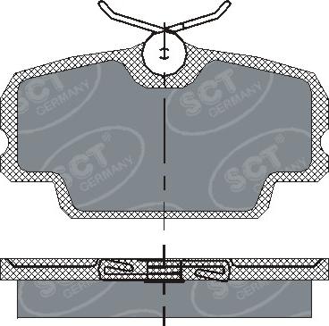 SCT-MANNOL SP 141 PR - Bremžu uzliku kompl., Disku bremzes autodraugiem.lv