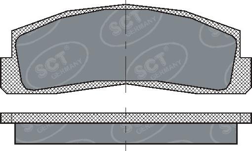 SCT-MANNOL SP179 - Bremžu uzliku kompl., Disku bremzes autodraugiem.lv