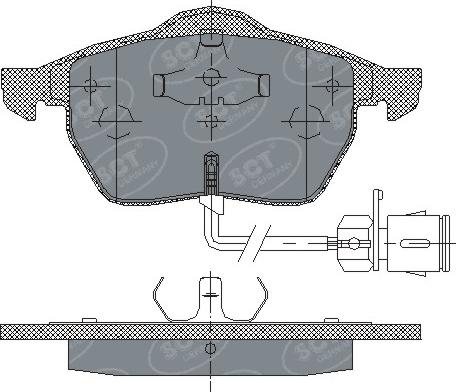 SCT-MANNOL SP 178 PR - Bremžu uzliku kompl., Disku bremzes autodraugiem.lv