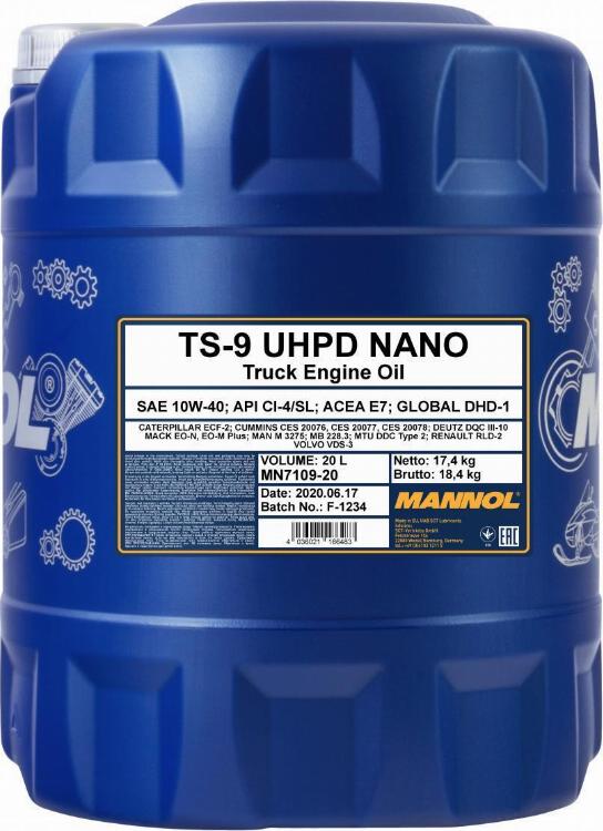 SCT-MANNOL TS-9 UHPD Nano - Motoreļļa autodraugiem.lv