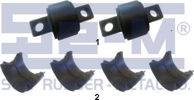 Sem Lastik 16262 - Remkomplekts, Stabilizatora bukse autodraugiem.lv