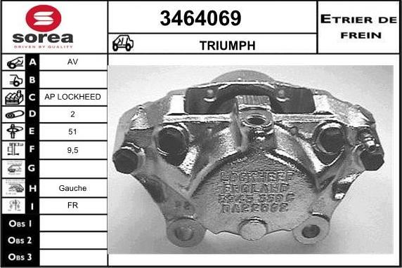 Sera 3464069 - Bremžu suports autodraugiem.lv