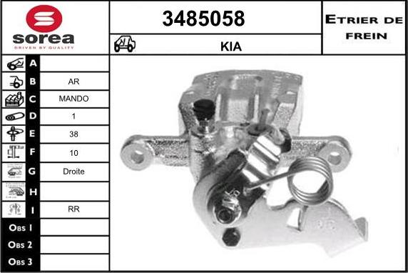 Sera 3485058 - Bremžu suports autodraugiem.lv