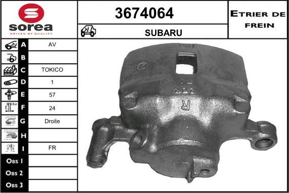 Sera 3674064 - Bremžu suports autodraugiem.lv