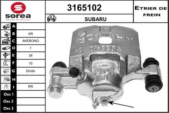 Sera 3165102 - Bremžu suports autodraugiem.lv